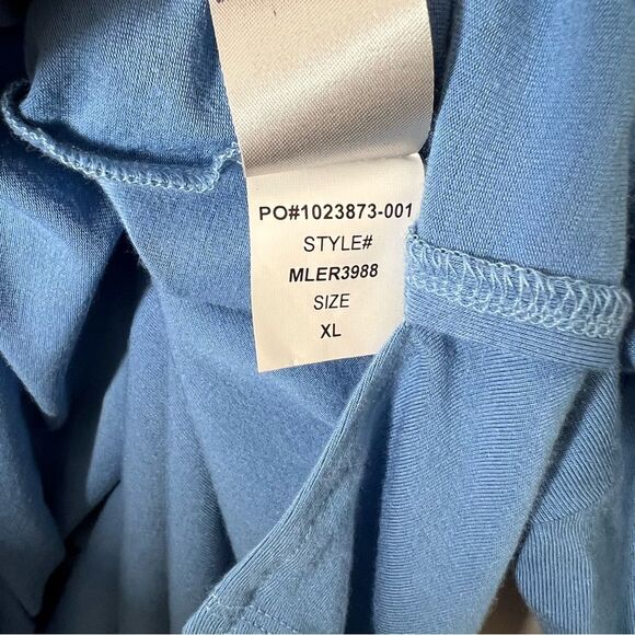 NYDJ Women's Size XL Blue Perfect Tee Three Quarter Sleeve V-Neck T-Shirt - Picture 8 of 10